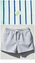 Carica l'immagine nel visualizzatore di Gallery, Boxer Mare Bermuda 100% Cotone costume da bagno Made in Italy Shorts 2 tasche laterali
