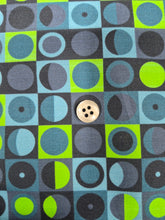 Carica l&#39;immagine nel visualizzatore di Gallery, Turbante verde blu fantasia geometrica Made in Italy Fascia Capelli Hairband headband
