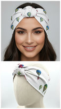 Carica l&#39;immagine nel visualizzatore di Gallery, Fascia per Capelli anallergica turbante in cotone fantasia mongolfiera Fascia Capelli Made in Italy Hairband headband
