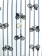 Carica l&#39;immagine nel visualizzatore di Gallery, Turbante bicicletta fantasia bike rigata cotone Made in Italy Fascia Capelli Hairband headband
