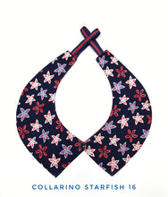 Carica l&#39;immagine nel visualizzatore di Gallery, Colletto Donna fashion Design Red Starfish collarino cotone
