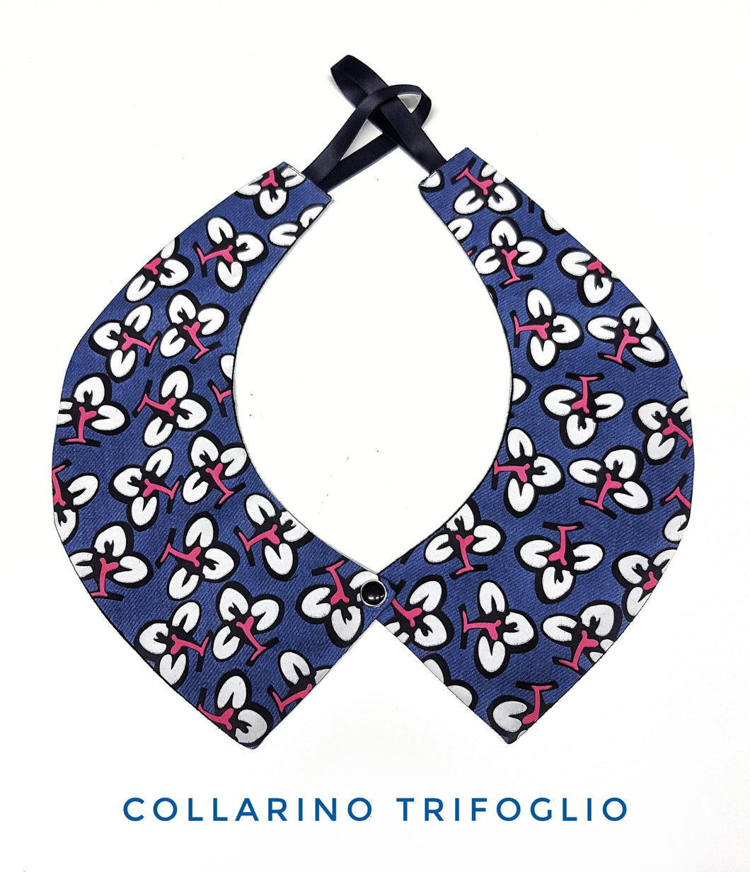 Colletto Donna fashion Design Trifoglio collarino 100% cotone