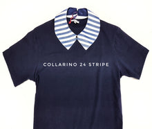 Carica l&#39;immagine nel visualizzatore di Gallery, Colletto Donna fashion Design Stripe 24 collarino 100% cotone
