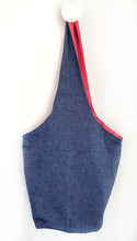 Carica l&#39;immagine nel visualizzatore di Gallery, Borsa Mare in tessuto cotone fashion Denim Pois Made in Italy
