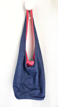 Carica l&#39;immagine nel visualizzatore di Gallery, Borsa Mare in tessuto cotone fashion Denim Pois Made in Italy
