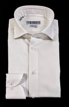 Carica l&#39;immagine nel visualizzatore di Gallery, Camicia Bianca formale popeline bianco liscio cotone made in italy
