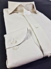 Carica l&#39;immagine nel visualizzatore di Gallery, Camicia Bianca formale popeline bianco liscio cotone made in italy
