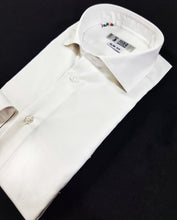 Load image into Gallery viewer, Camicia Bianca formale popeline bianco liscio cotone made in italy
