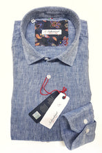 Carica l&#39;immagine nel visualizzatore di Gallery, Camicia lino Azzurro made in Italy - Blue Linen Shirt
