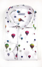 Load image into Gallery viewer, Camicia puro cotone fantasia mongolfiera travel cotone made in italy hot air ballon design
