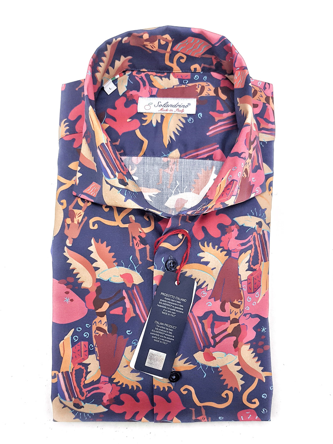 Camicia hawaiana puro cotone fantasia made in italy hawaii design