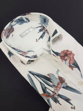 Carica l&#39;immagine nel visualizzatore di Gallery, Camicione Donna Vestito cotone bianco  camicione fantasia floreale  made in italy dress shirt
