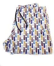 Carica l&#39;immagine nel visualizzatore di Gallery, Costume da Bagno in 100% cotone fantasia acquerello 2 tasche laterali Uomo Boxer mare Made in Italy

