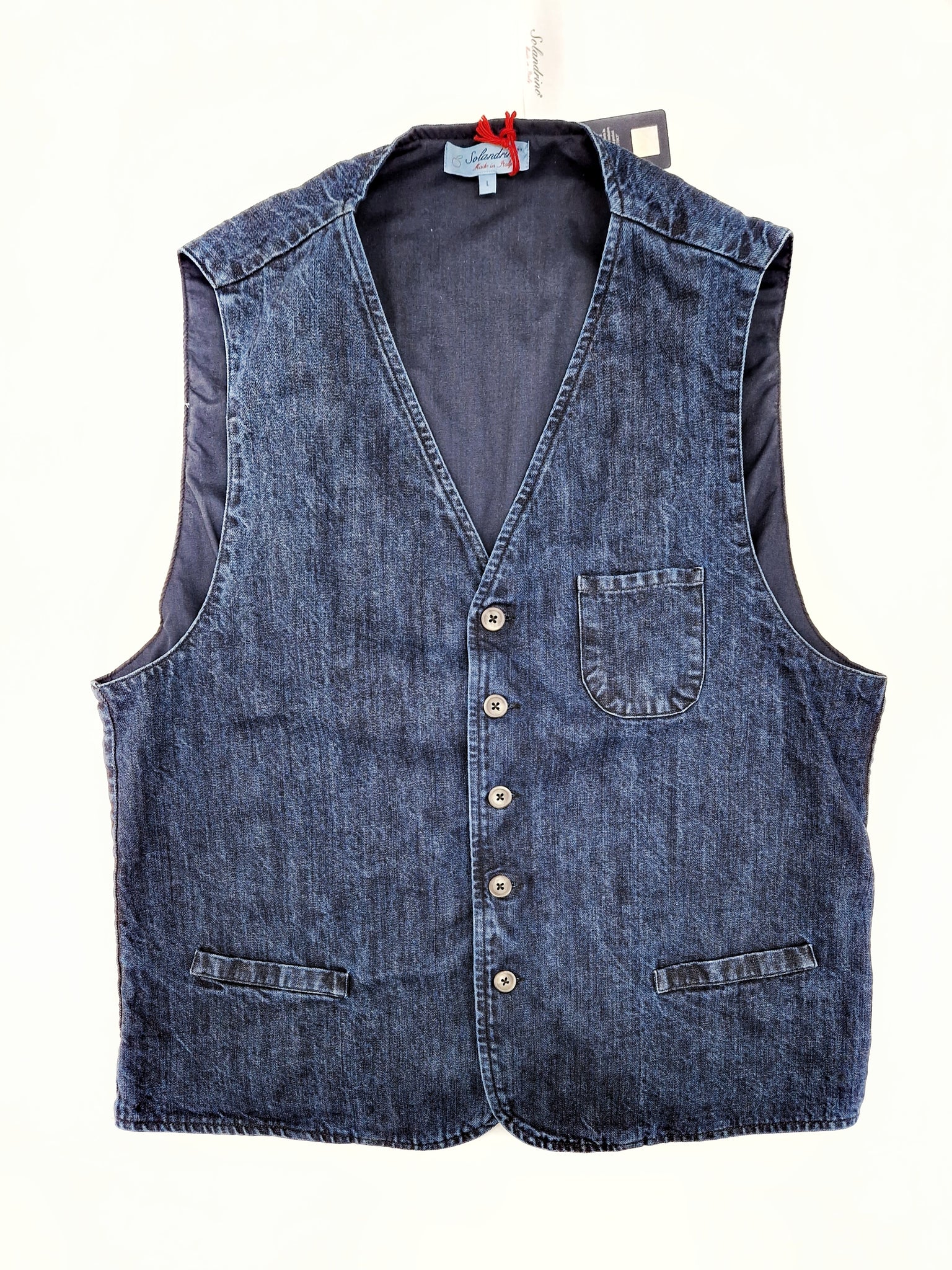 Gilet In Denim Uomo Strappato - Cotone, Vestibilità Slim, Stile Vintage Anni '80 - Foto 9