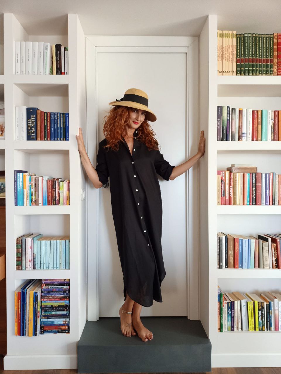 Abiti da donna in lino UK Maxi scollo a V estivo a maniche corte abito casual sciolto moda lungo cotone lino prendisole tinta unita elegante spiaggia vacanza copertura up, 01 Bianco, S Abiti da donna in lino UK Maxi scollo a V estivo a maniche corte abito casual sciolto moda lungo cotone lino prendisole tinta unita elegante spiaggia vacanza copertura up, 01 Bianco, S