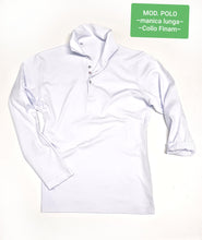 Carica l&#39;immagine nel visualizzatore di Gallery, Polo 100% cotone jersey made in Italy manica lunga

