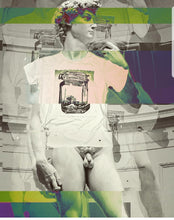 Carica l&#39;immagine nel visualizzatore di Gallery, T-shirt made in Italy fantasia 100% cotone jersey pettinato -MODELLO GLASSWAVE  -
