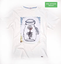 Carica l&#39;immagine nel visualizzatore di Gallery, T-shirt made in italy 100% cotone jersey pettinato &quot;MODELLO LIBERAMI&quot;
