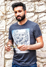Load image into Gallery viewer, T-shirt made in Italy fantasia Big Bang 100% cotone jersey pettinato
