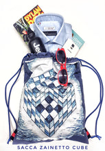 Load image into Gallery viewer, Zaino Sacca in tessuto cotone Light design Cube made in Italy
